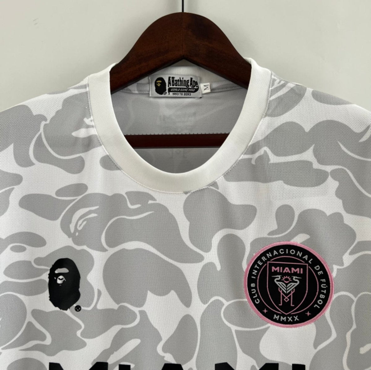 Camisa Inter Miami x BAPE - Branca - FUTVERSO