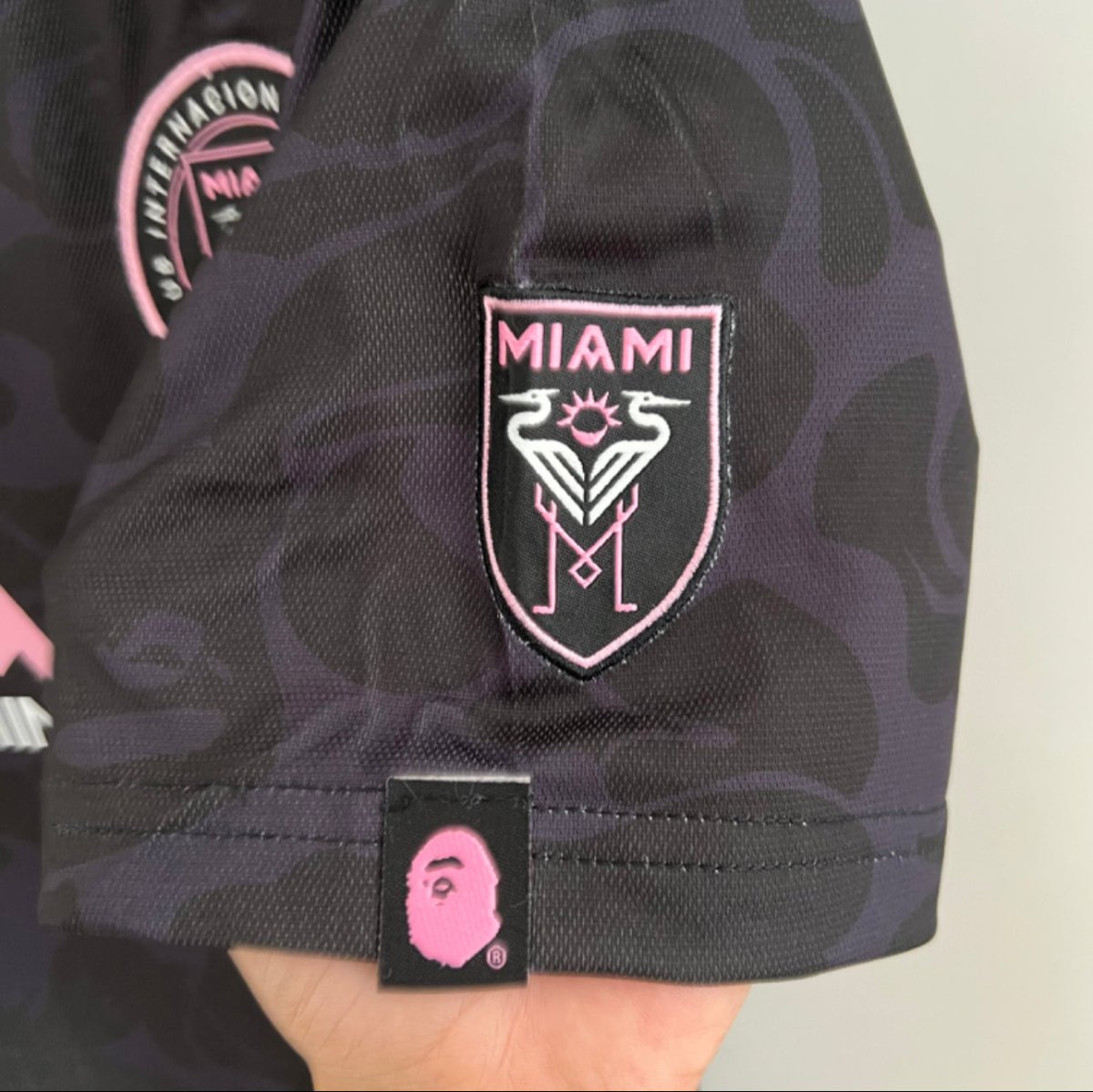 Camisa Inter Miami x BAPE - Preta - FUTVERSO