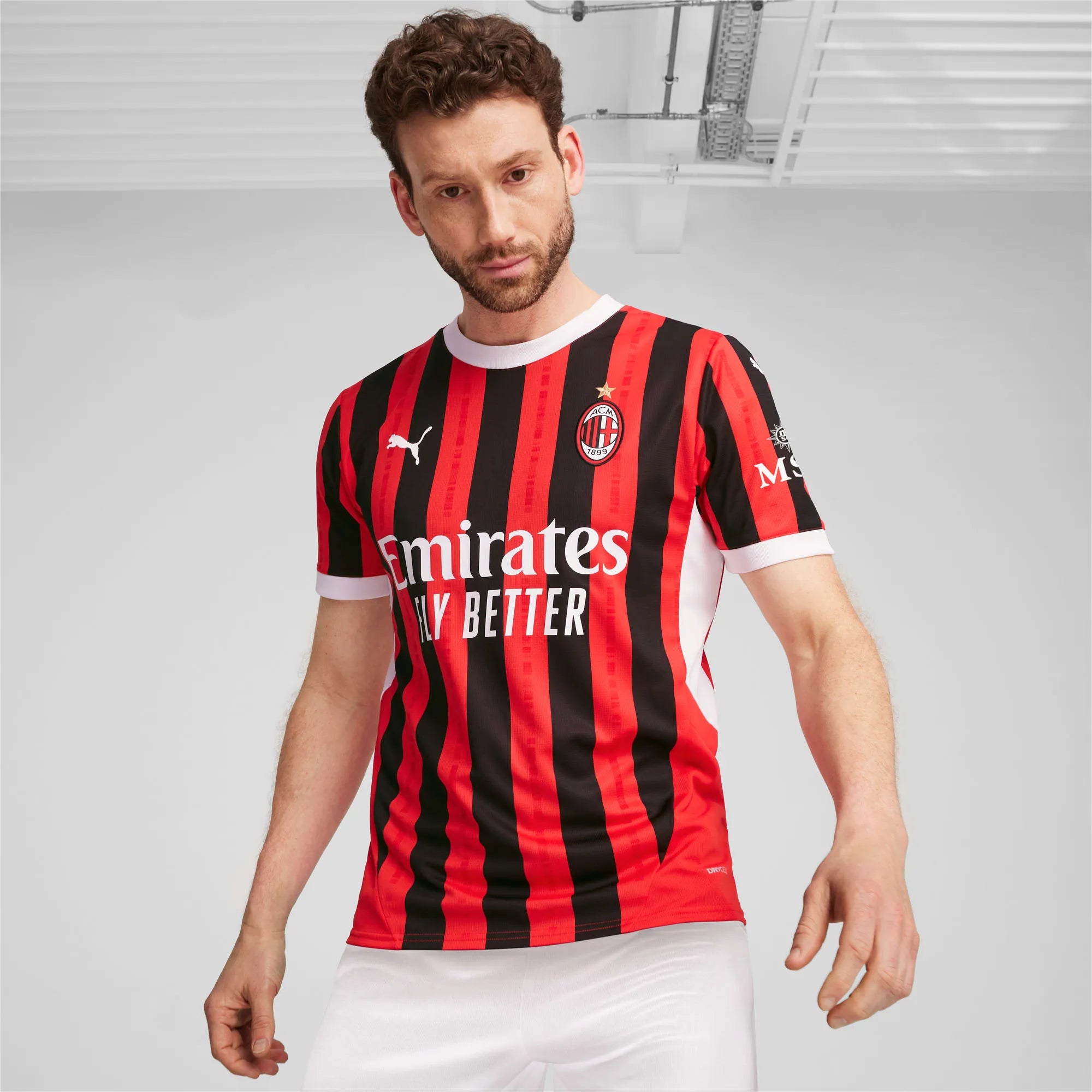 Camisa A.C Milan Home 24/25 - Vermelha e Preta