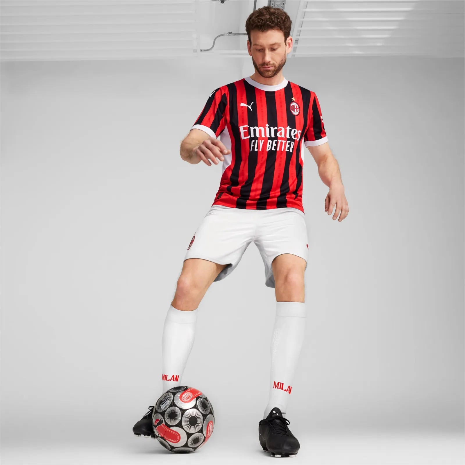 Camisa A.C Milan Home 24/25 - Vermelha e Preta