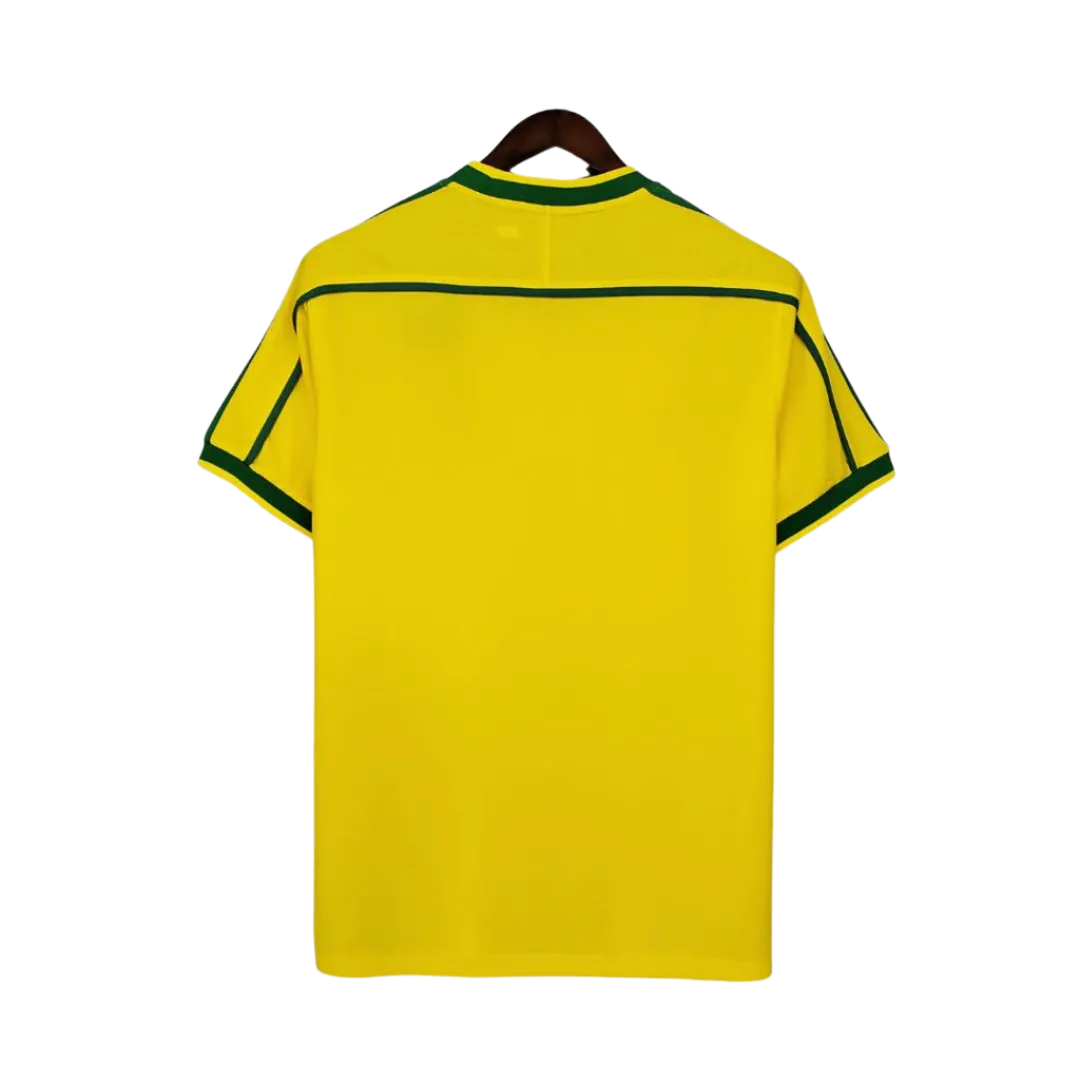 Camisa Brasil Retrô 1998 s/n° Torcedor Nike Masculino - Amarela