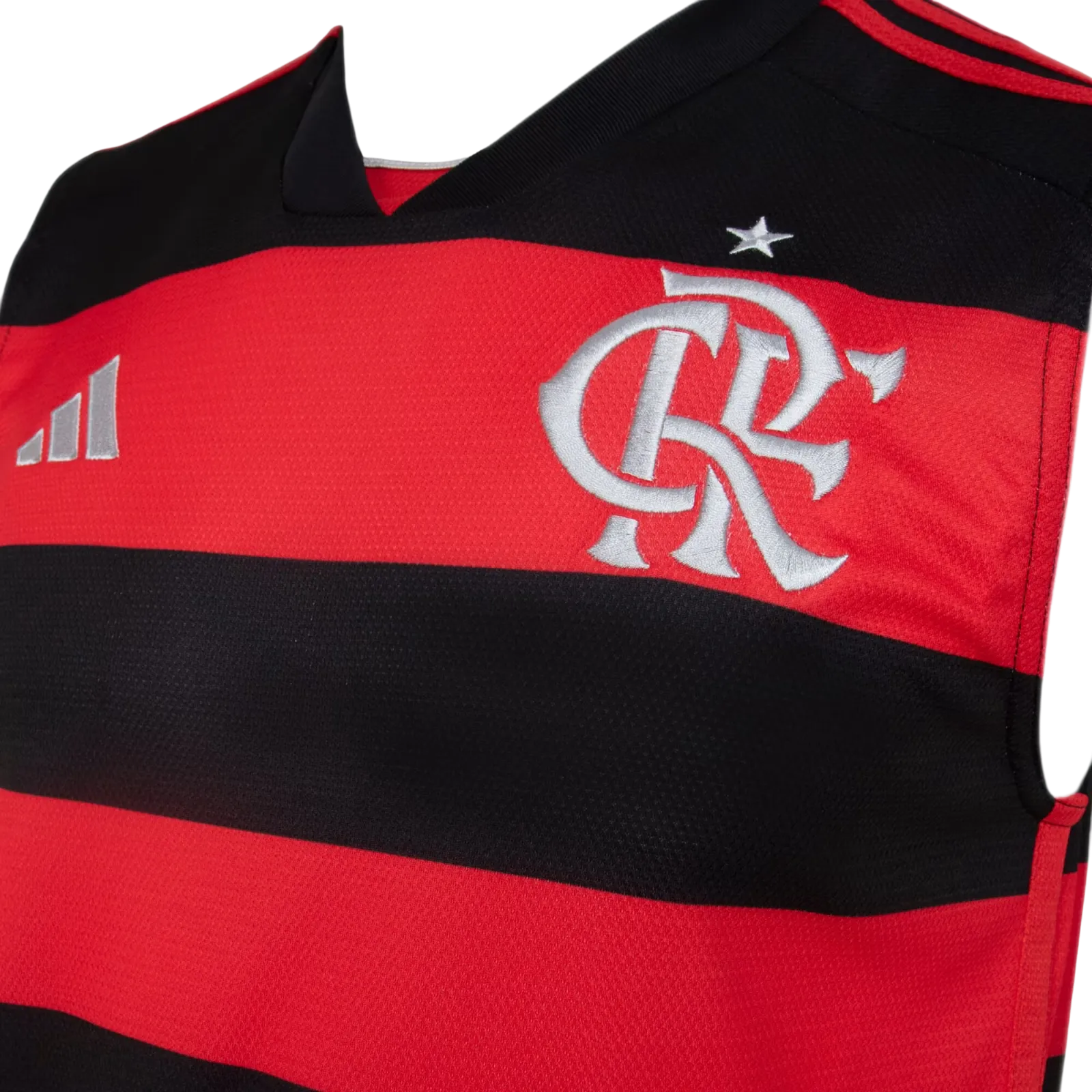 Regata do Flamengo Home 24/25 s/n Torcedor Masculino - Preta e Vermelha