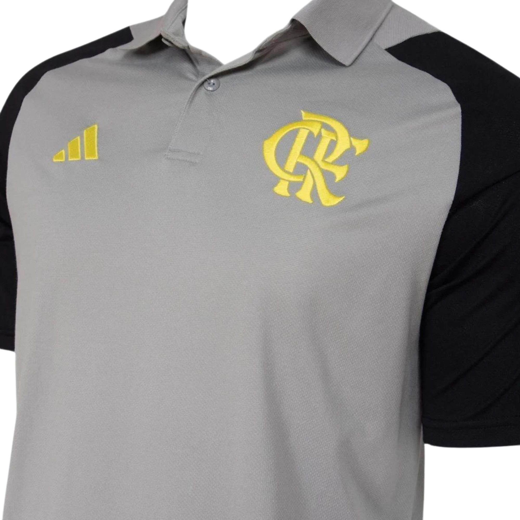 Camisa Polo do Flamengo Treino I 24/25 s/n Torcedor Masculino - Cinza