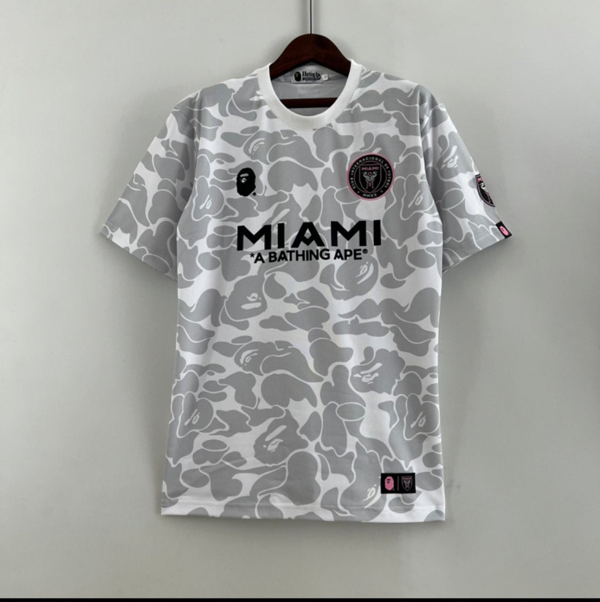 Camisa Inter Miami x BAPE - Branca - FUTVERSO