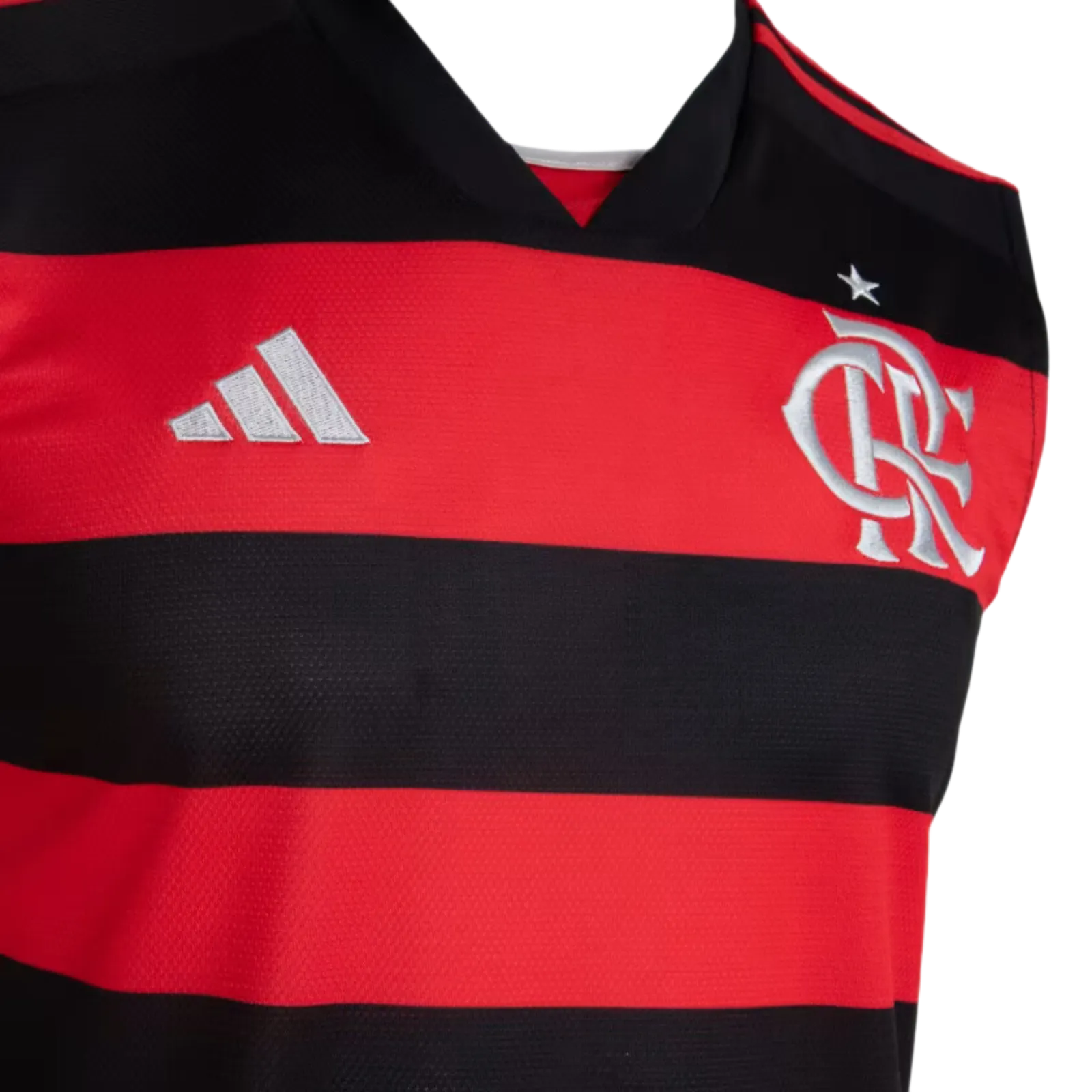 Regata do Flamengo Home 24/25 s/n Torcedor Masculino - Preta e Vermelha