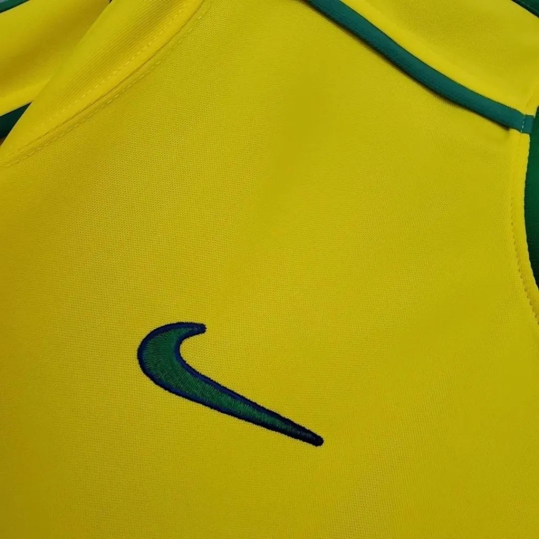 Camisa Brasil Retrô 1998 s/n° Torcedor Nike Masculino - Amarela