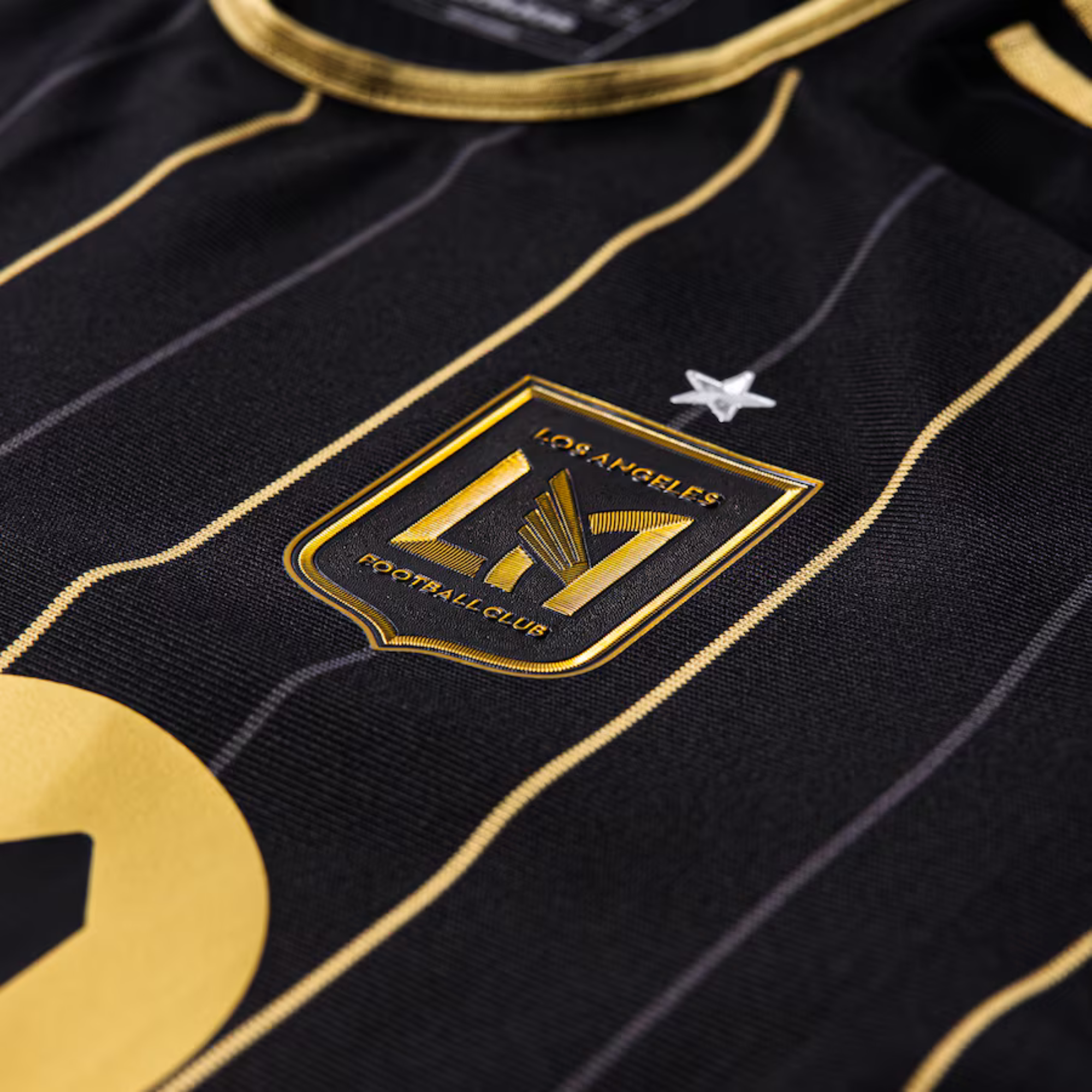 Camisa LAFC Home 24/25 s/n Torcedor Masculino - Preto e Dourado