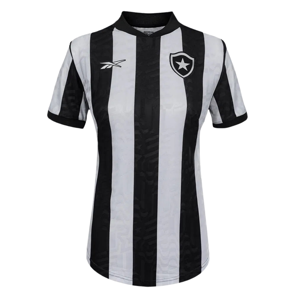 Camisa Botafogo Home 23/24 Feminina - Preta e Branca