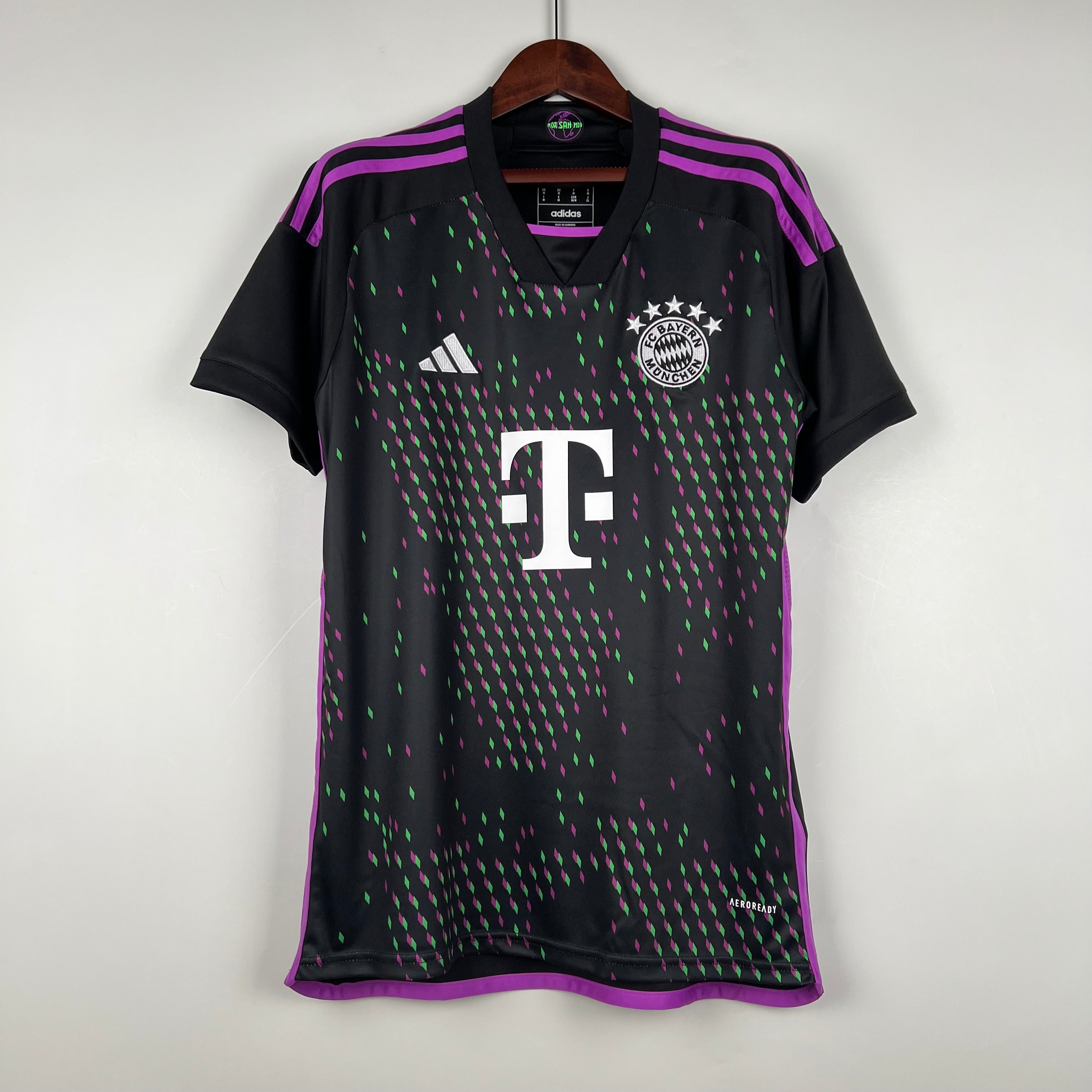 Camisa Bayern de Munique Away 23/24 s/n° Torcedor Masculino - Preto