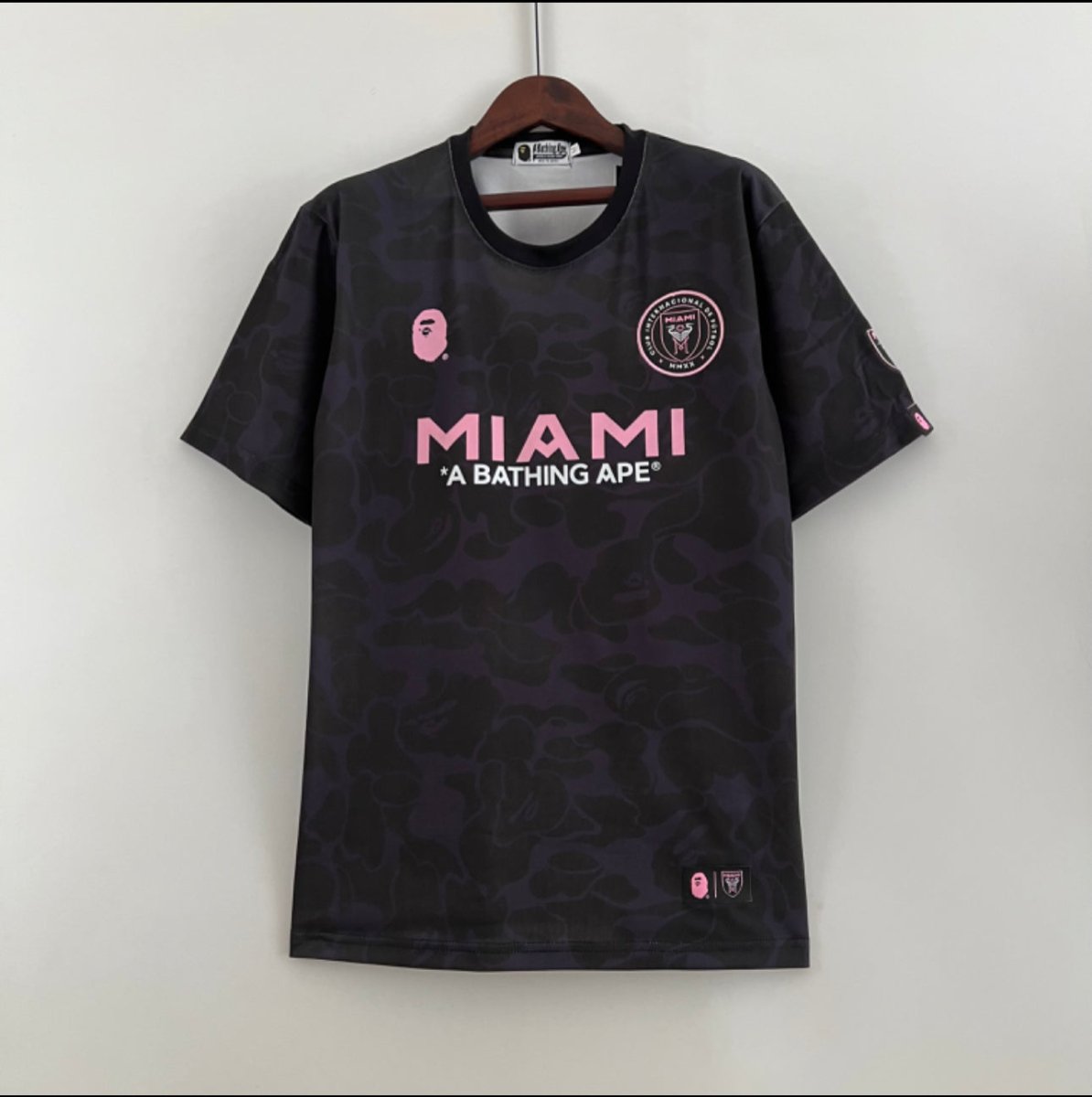 Camisa Inter Miami x BAPE - Preta - FUTVERSO