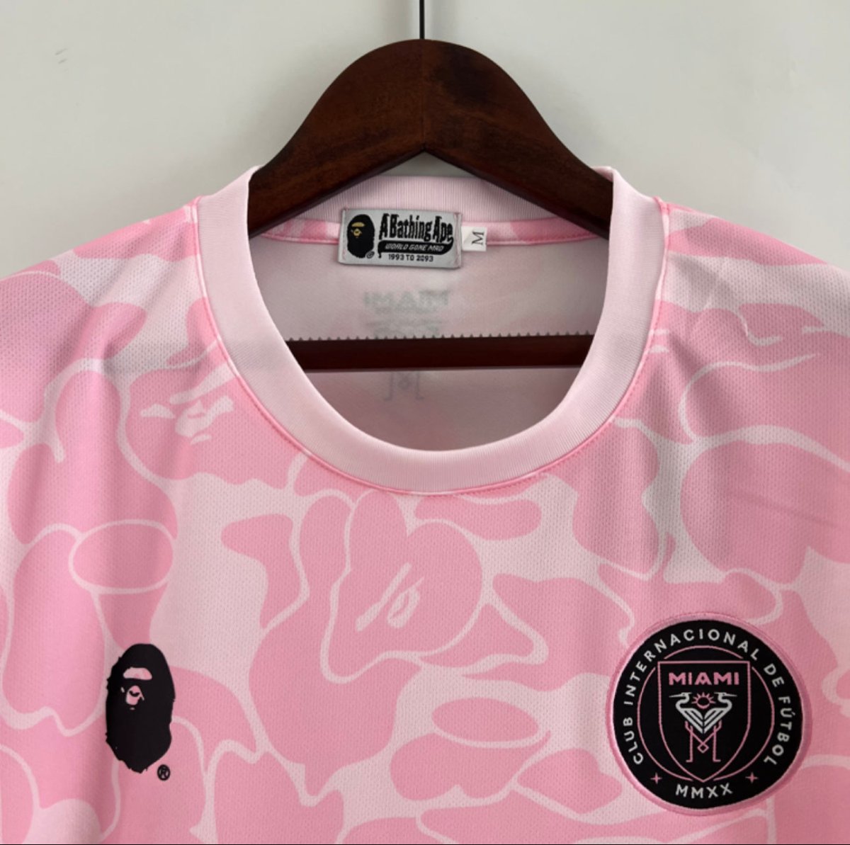 Camisa Inter Miami x BAPE - Rosa - FUTVERSO