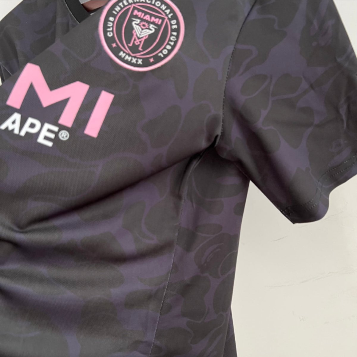 Camisa Inter Miami x BAPE - Preta - FUTVERSO