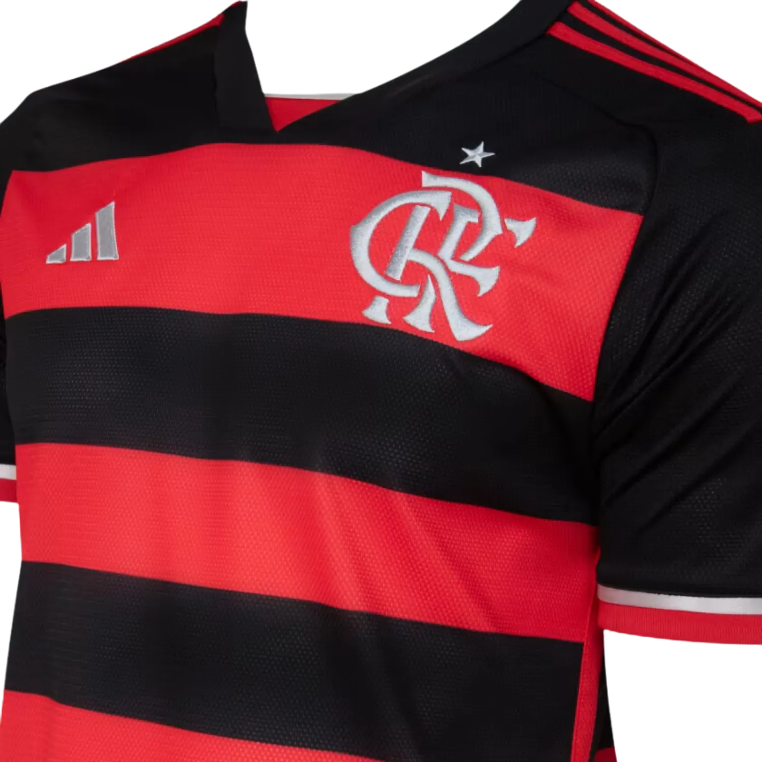 Camisa do Flamengo Home 24/25 s/n Torcedor Masculino - Preta e Vermelha