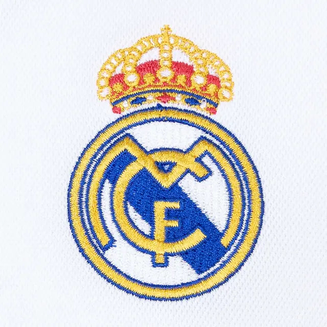 Camisa Real Madrid Home 23/24 Torcedor Masculino c/Patch da 15ª Champions - Branca