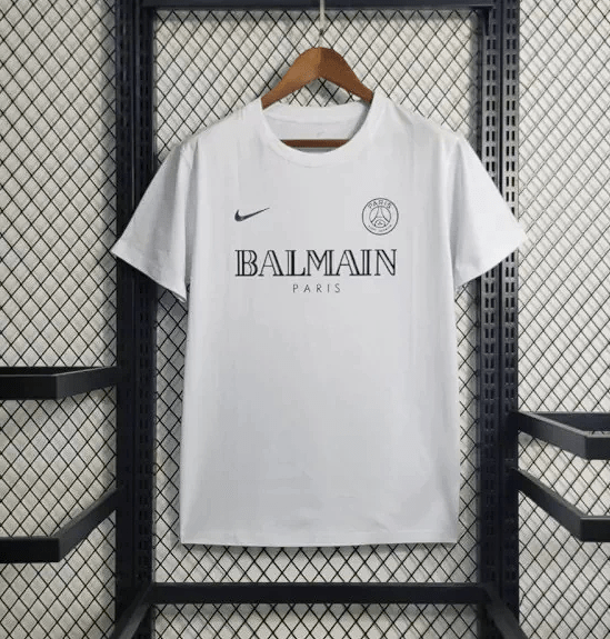 Camisa PSG 23/24 Lançamento Edição Especial Balmain Paris - FUTVERSO