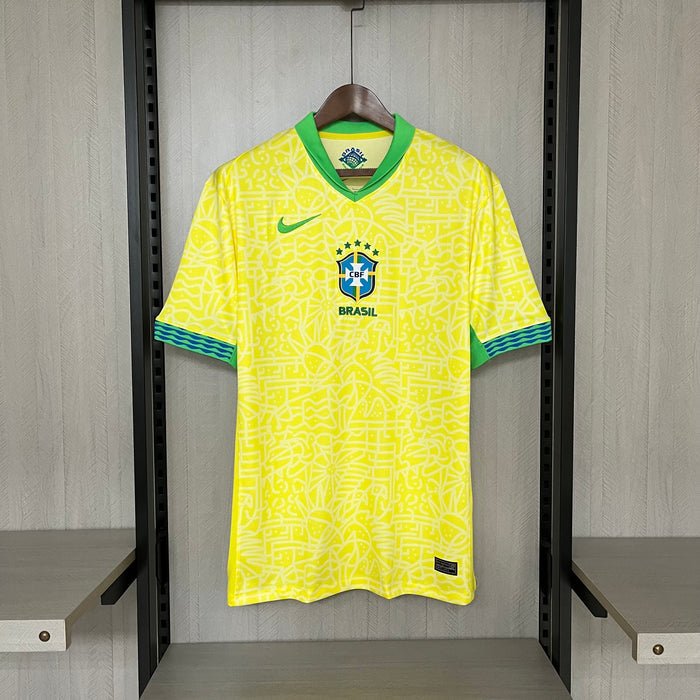 Camisa Brasil Home 24/25 s/n° Torcedor Nike Masculino - Amarela