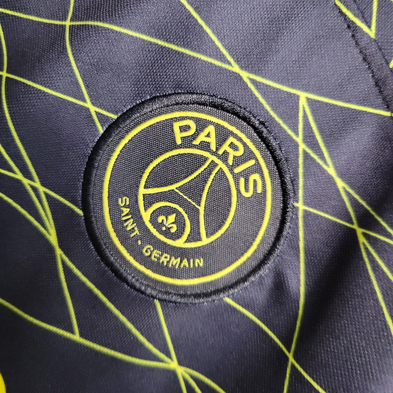 Kit Infantil PSG 23/24 - Preto e Amarelo