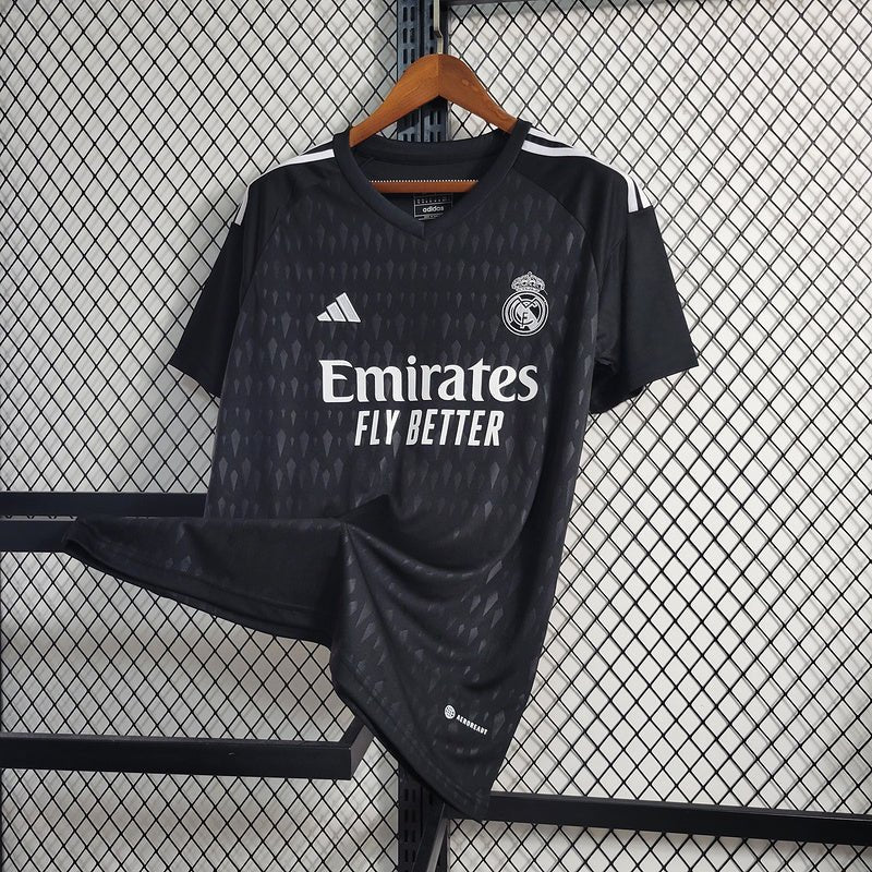 Camisa Goleiro Real Madrid 23/24 Adidas - Preto