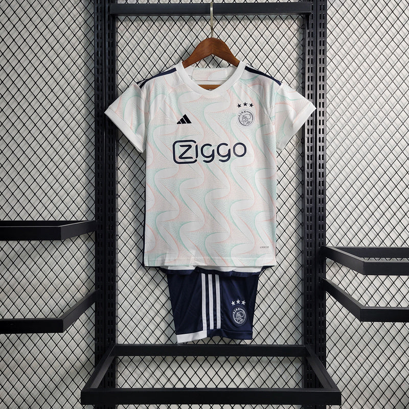 Kit Infantil Ajax 23/24 Adidas - Branco