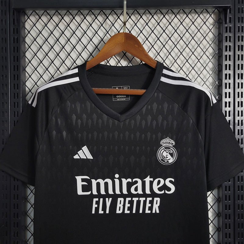 Camisa Goleiro Real Madrid 23/24 Adidas - Preto