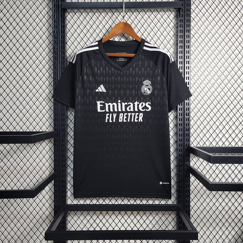 Camisa Goleiro Real Madrid 23/24 Adidas - Preto