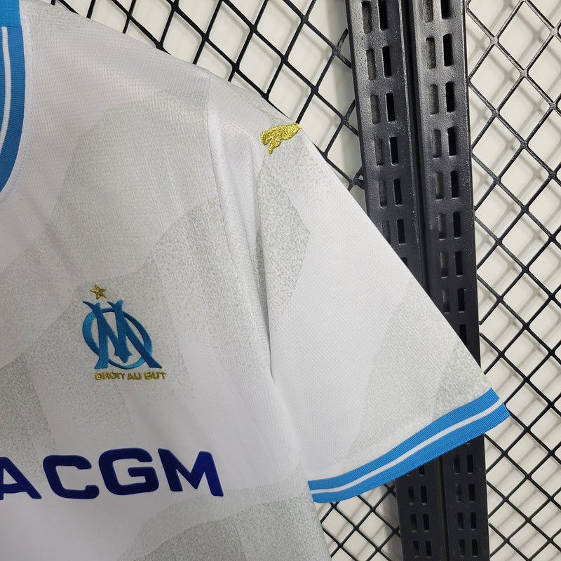 Camisa Olympique de Marseille I 23/24 Puma - Branco