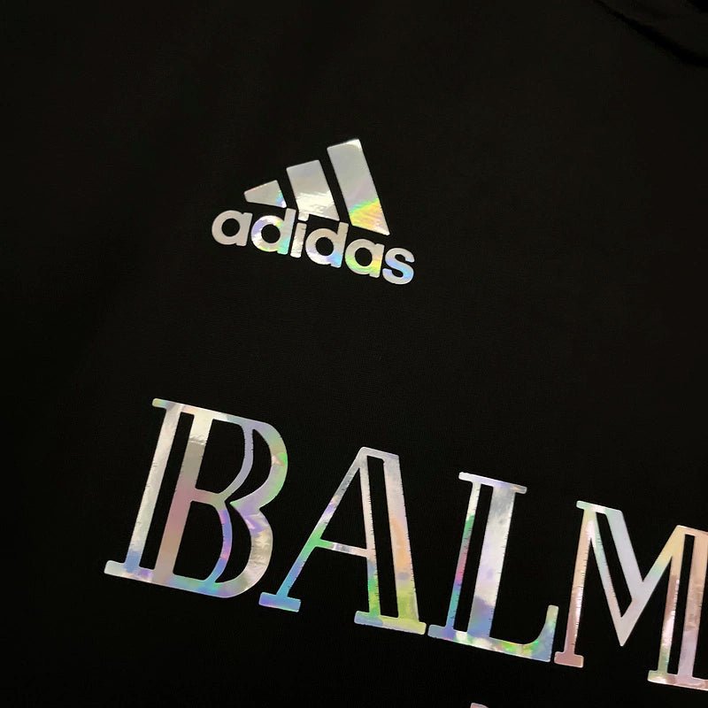 Camisa Real Madrid x Balmain Holográfica 24/25 s/n° Torcedor Masculino - Preto