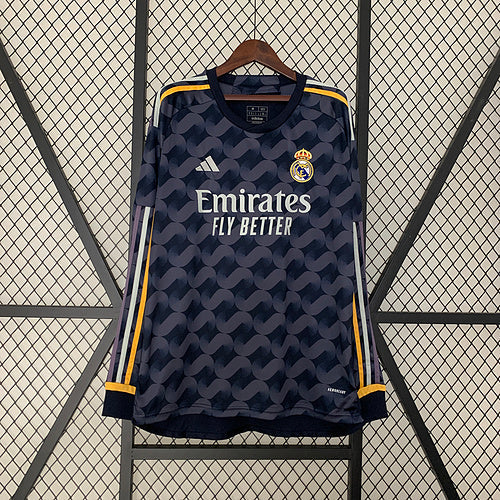 Camisa Real Madrid Manga Longa 23/24 Away II - FUTVERSO