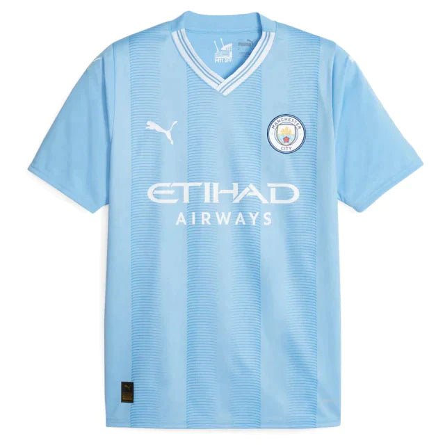 Camisa Manchester City Home 23/24 s/n° Torcedor Masculina - Azul - FUTVERSO